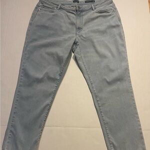 J Jill Denim Jeans Womens 14 Light Wash Blue Slim Ankle Authentic Fit Stretch